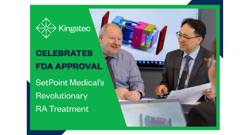 Kingstec Celebrates FDA Nod for SetPoint Neuroimmune Device for RA